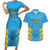 Custom Saint Lucia Cricket Couples Matching Short Sleeve Bodycon Dress and Hawaiian Shirt Go Beinspired