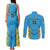 Custom Saint Lucia Cricket Couples Matching Tank Maxi Dress and Long Sleeve Button Shirt Go Beinspired
