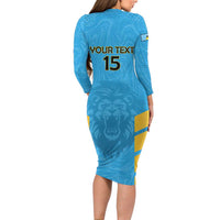 Custom Saint Lucia Cricket Family Matching Long Sleeve Bodycon Dress and Hawaiian Shirt Go Beinspired