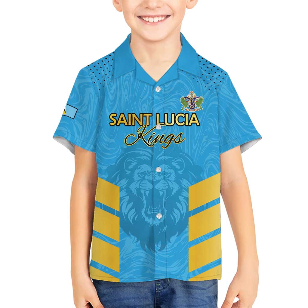 Custom Saint Lucia Cricket Family Matching Long Sleeve Bodycon Dress and Hawaiian Shirt Go Beinspired