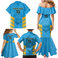 Custom Saint Lucia Cricket Family Matching Mermaid Dress and Hawaiian Shirt Go Beinspired