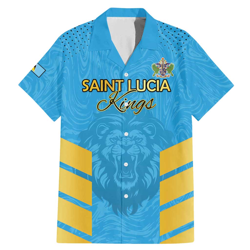 Custom Saint Lucia Cricket Family Matching Mermaid Dress and Hawaiian Shirt Go Beinspired