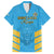 Custom Saint Lucia Cricket Family Matching Off The Shoulder Long Sleeve Dress and Hawaiian Shirt Go Beinspired