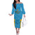 Custom Saint Lucia Cricket Family Matching Off The Shoulder Long Sleeve Dress and Hawaiian Shirt Go Beinspired