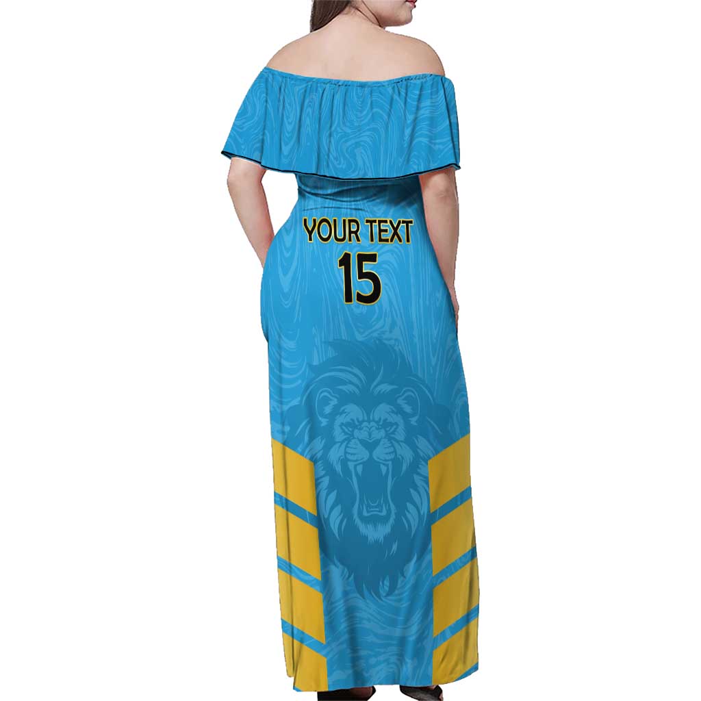 Custom Saint Lucia Cricket Family Matching Off Shoulder Maxi Dress and Hawaiian Shirt Go Beinspired