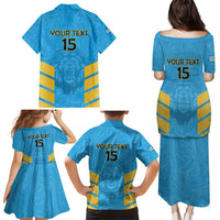 Custom Saint Lucia Cricket Family Matching Puletasi and Hawaiian Shirt Go Beinspired