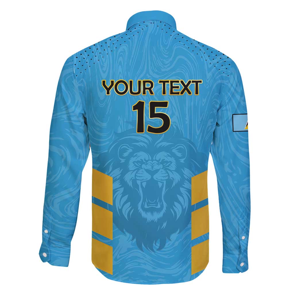 Custom Saint Lucia Cricket Family Matching Puletasi and Hawaiian Shirt Go Beinspired