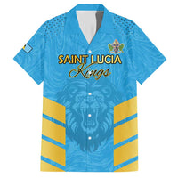 Custom Saint Lucia Cricket Family Matching Short Sleeve Bodycon Dress and Hawaiian Shirt Go Beinspired