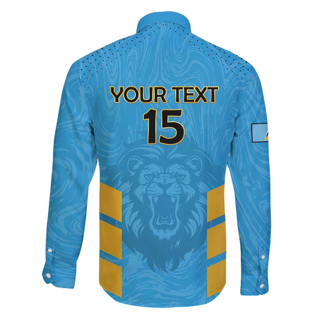 Custom Saint Lucia Cricket Family Matching Short Sleeve Bodycon Dress and Hawaiian Shirt Go Beinspired