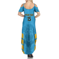 Custom Saint Lucia Cricket Family Matching Summer Maxi Dress and Hawaiian Shirt Go Beinspired