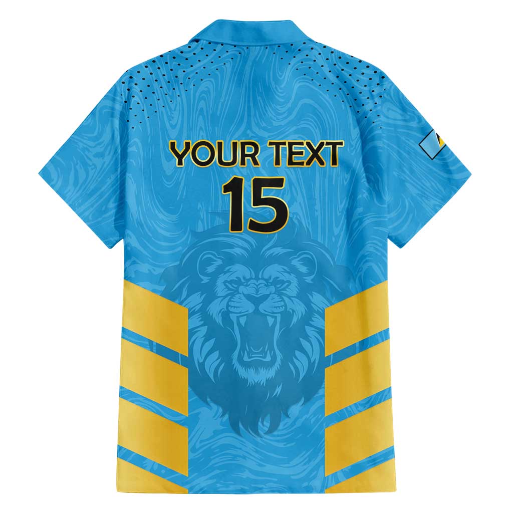 Custom Saint Lucia Cricket Family Matching Tank Maxi Dress and Hawaiian Shirt Go Beinspired