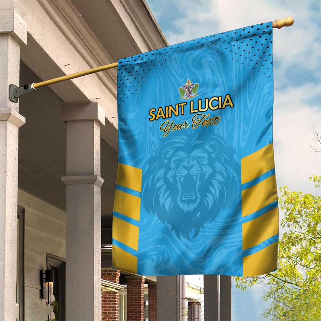 Custom Saint Lucia Cricket Garden Flag Go Beinspired