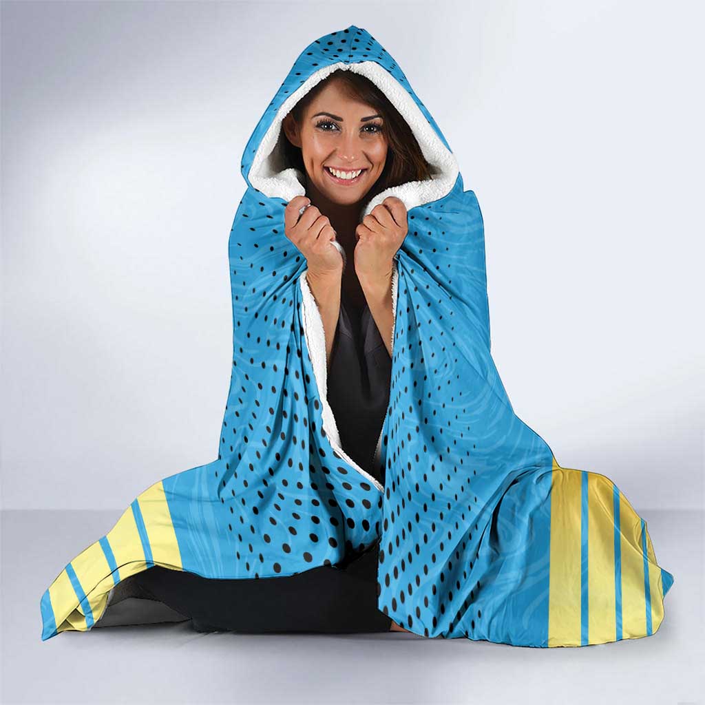 Custom Saint Lucia Cricket Hooded Blanket Go Beinspired