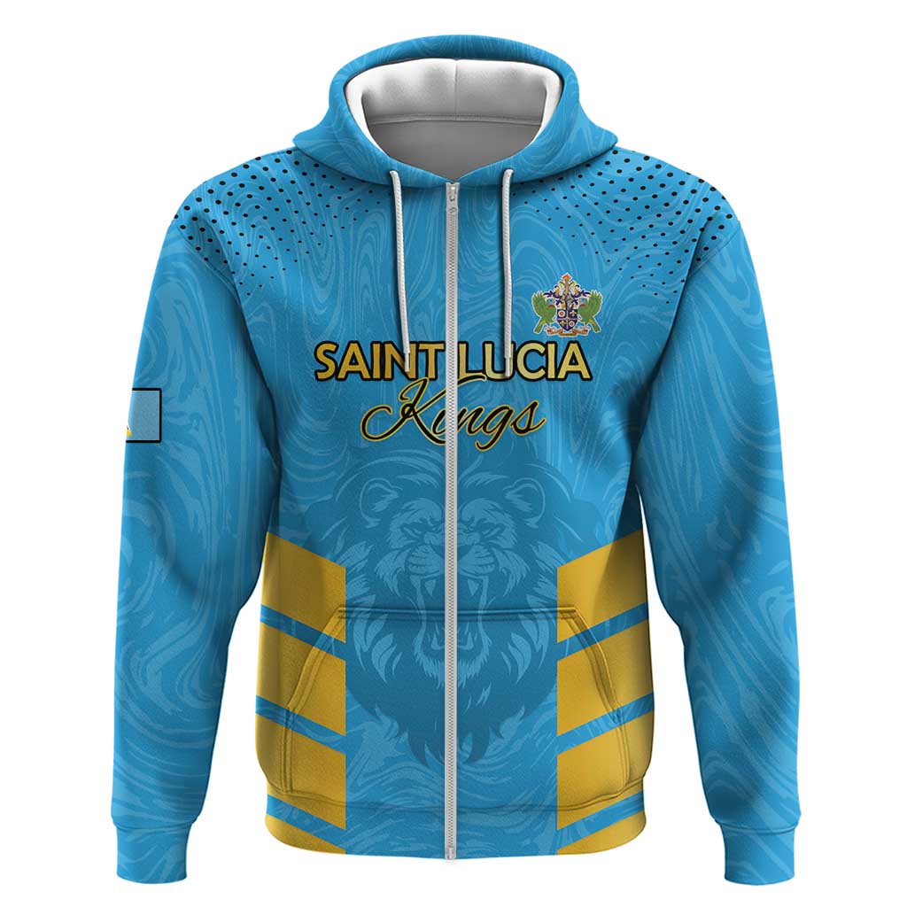 Custom Saint Lucia Cricket Hoodie Go Beinspired