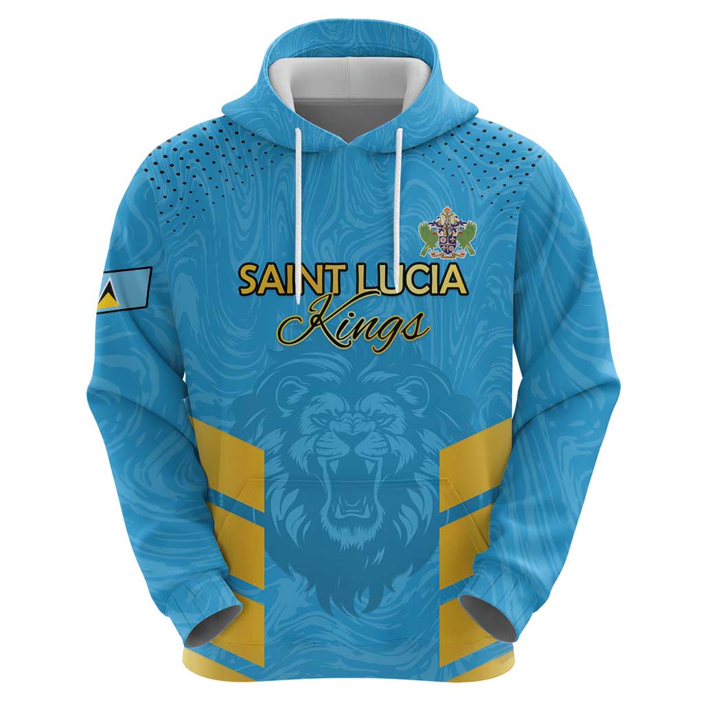 Custom Saint Lucia Cricket Hoodie Go Beinspired