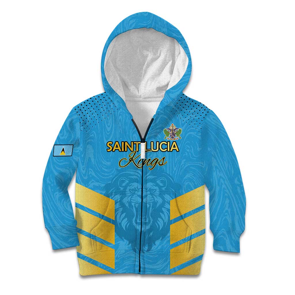 Custom Saint Lucia Cricket Kid Hoodie Go Beinspired