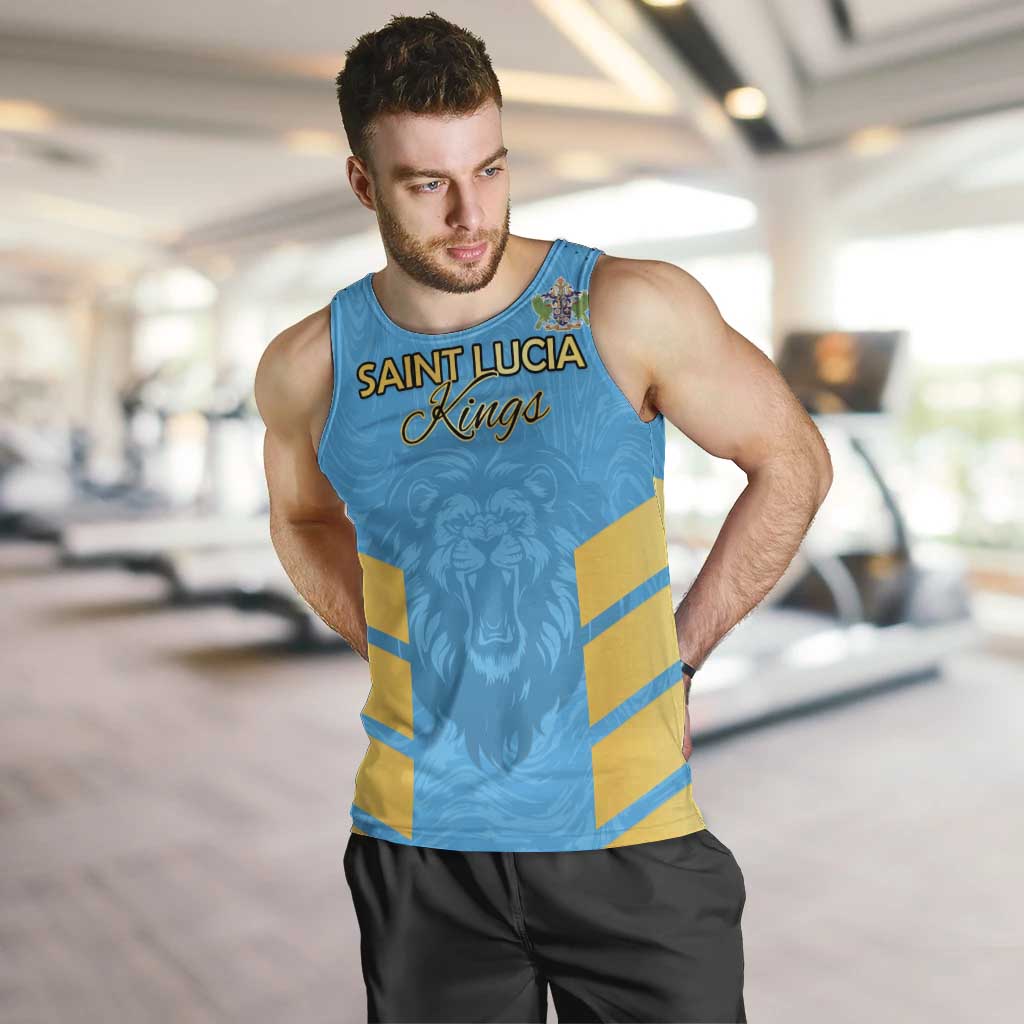 Custom Saint Lucia Cricket Men Tank Top Go Beinspired