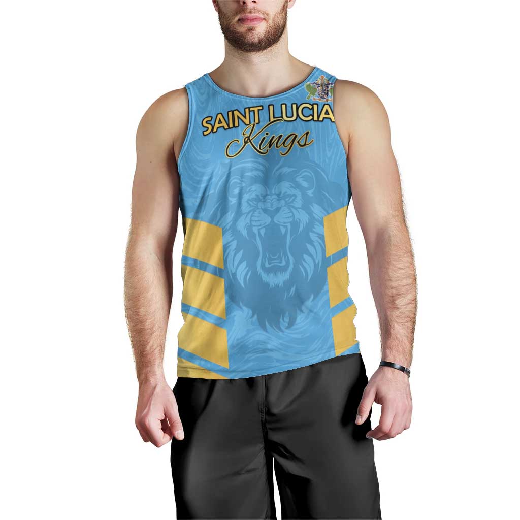 Custom Saint Lucia Cricket Men Tank Top Go Beinspired