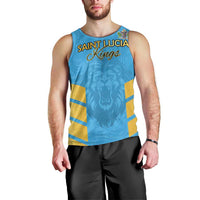 Custom Saint Lucia Cricket Men Tank Top Go Beinspired