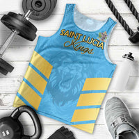 Custom Saint Lucia Cricket Men Tank Top Go Beinspired