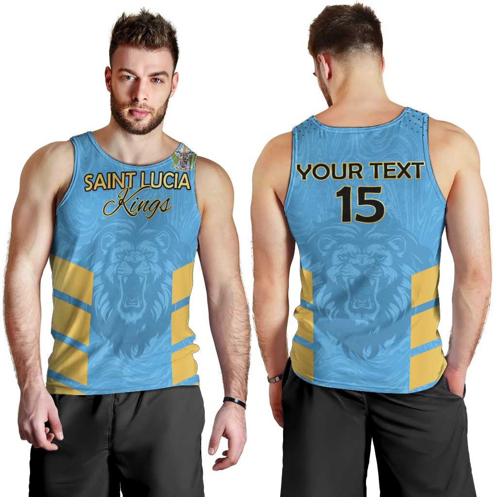 Custom Saint Lucia Cricket Men Tank Top Go Beinspired