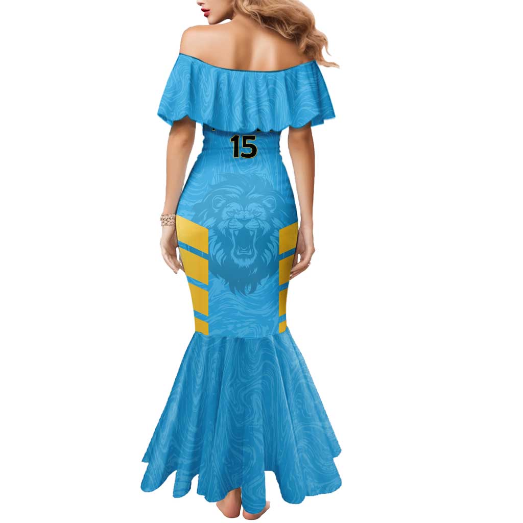 Custom Saint Lucia Cricket Mermaid Dress Go Beinspired
