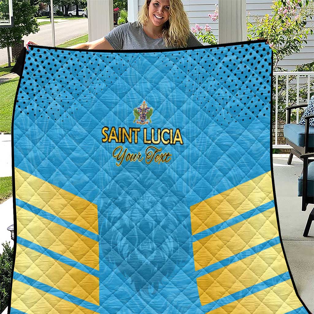 Custom Saint Lucia Cricket Quilt Go Beinspired
