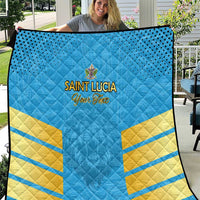 Custom Saint Lucia Cricket Quilt Go Beinspired