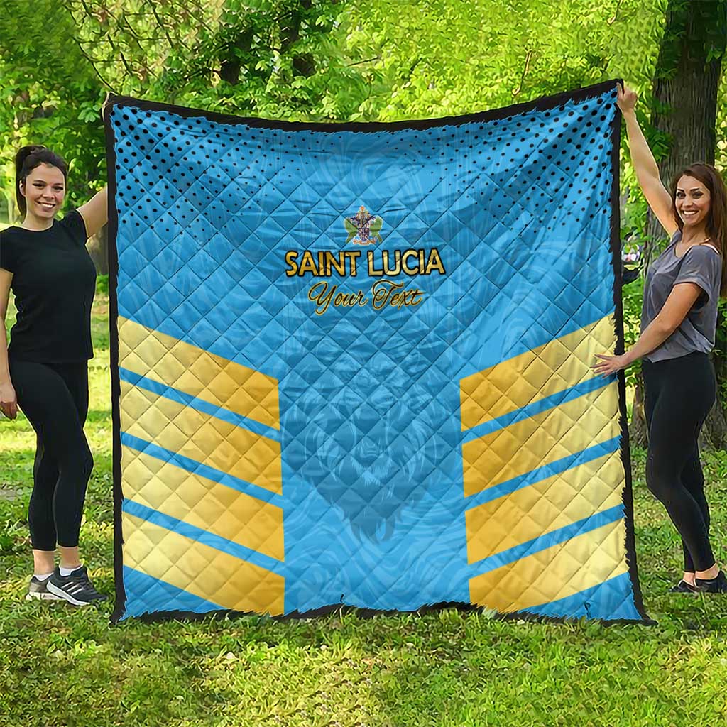 Custom Saint Lucia Cricket Quilt Go Beinspired