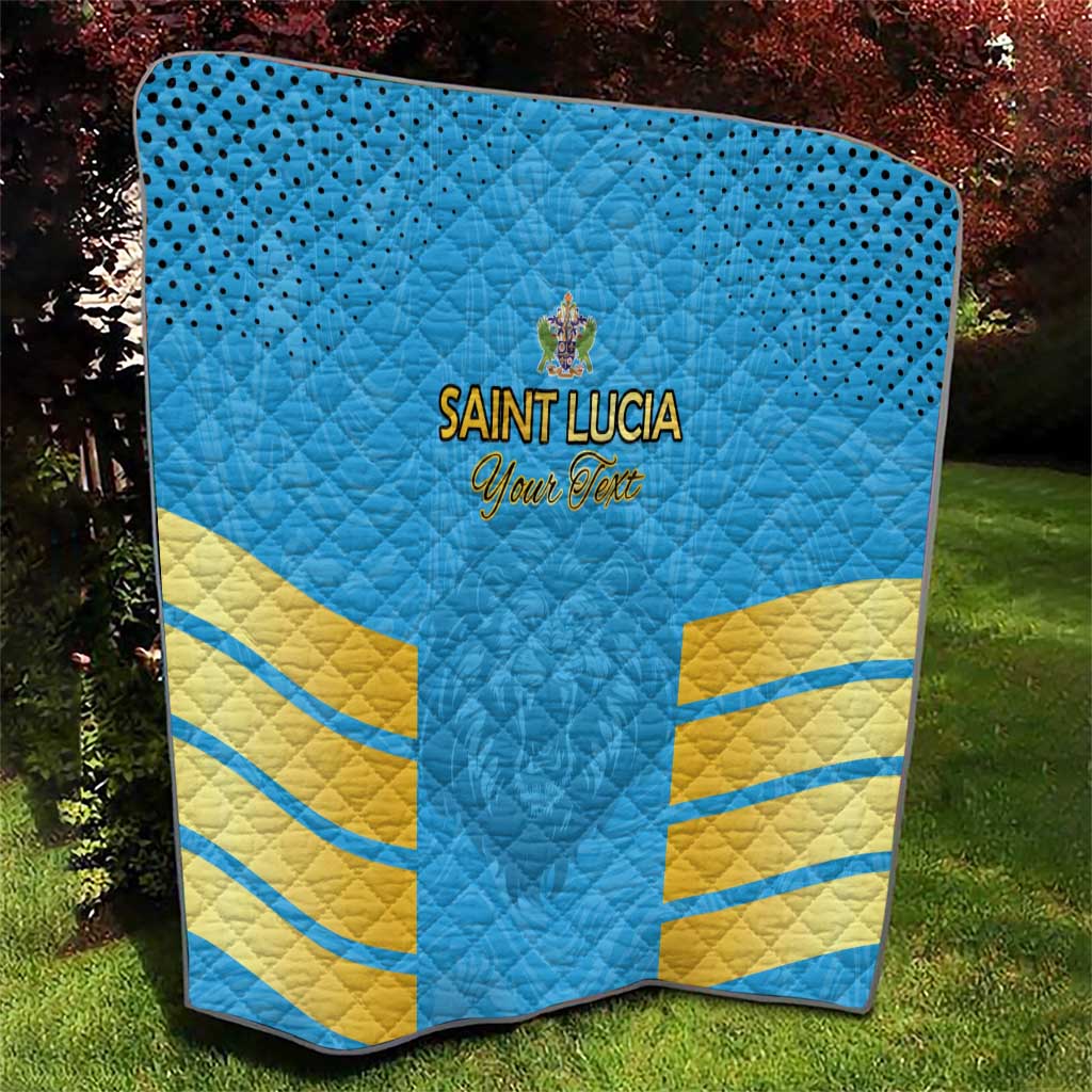 Custom Saint Lucia Cricket Quilt Go Beinspired