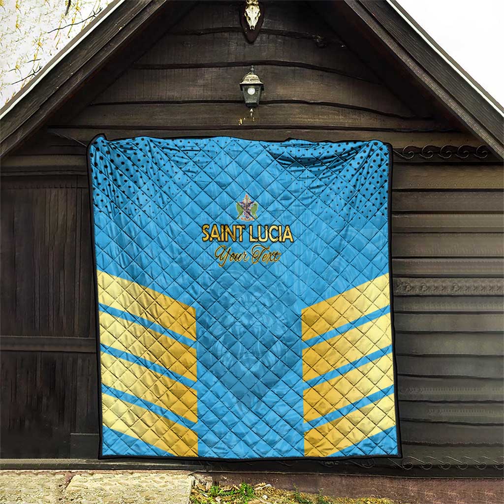 Custom Saint Lucia Cricket Quilt Go Beinspired