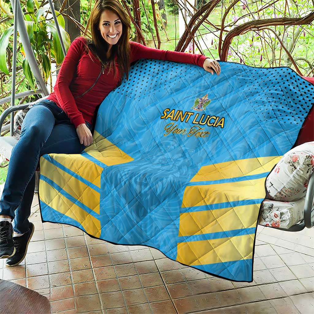 Custom Saint Lucia Cricket Quilt Go Beinspired
