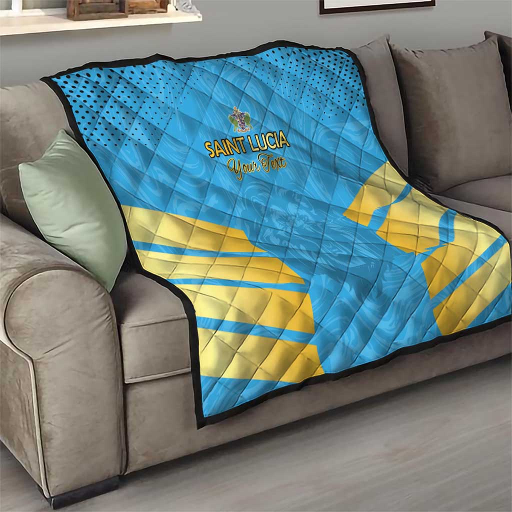 Custom Saint Lucia Cricket Quilt Go Beinspired