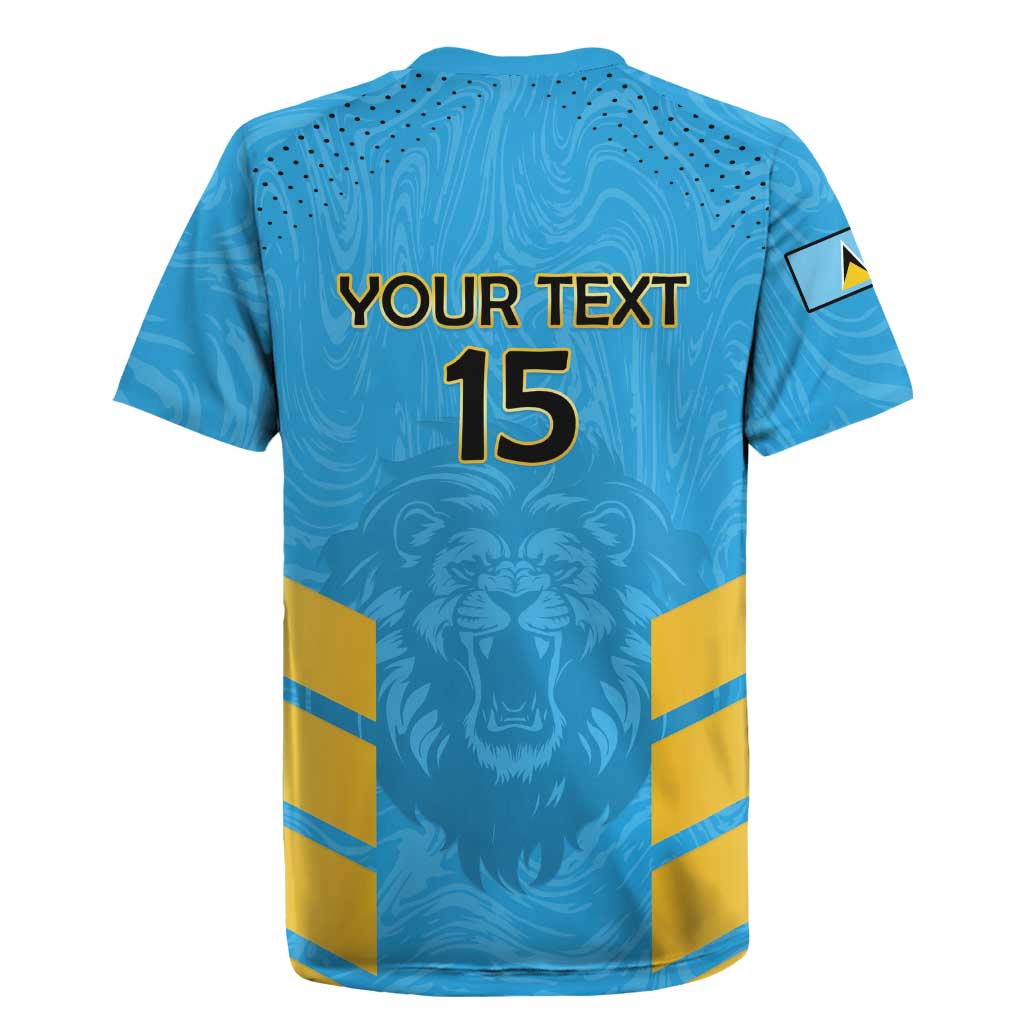 Custom Saint Lucia Cricket Rugby Jersey Go Beinspired