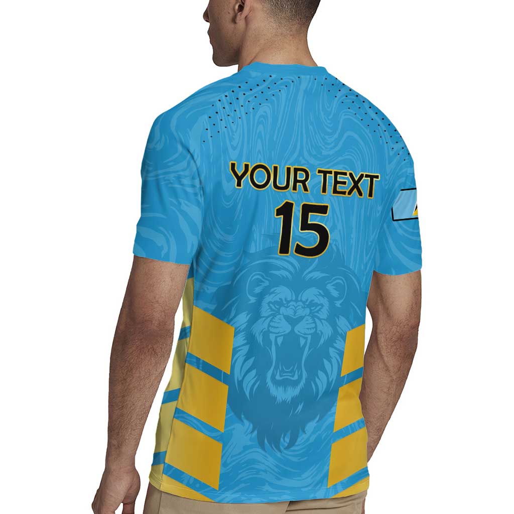 Custom Saint Lucia Cricket Rugby Jersey Go Beinspired