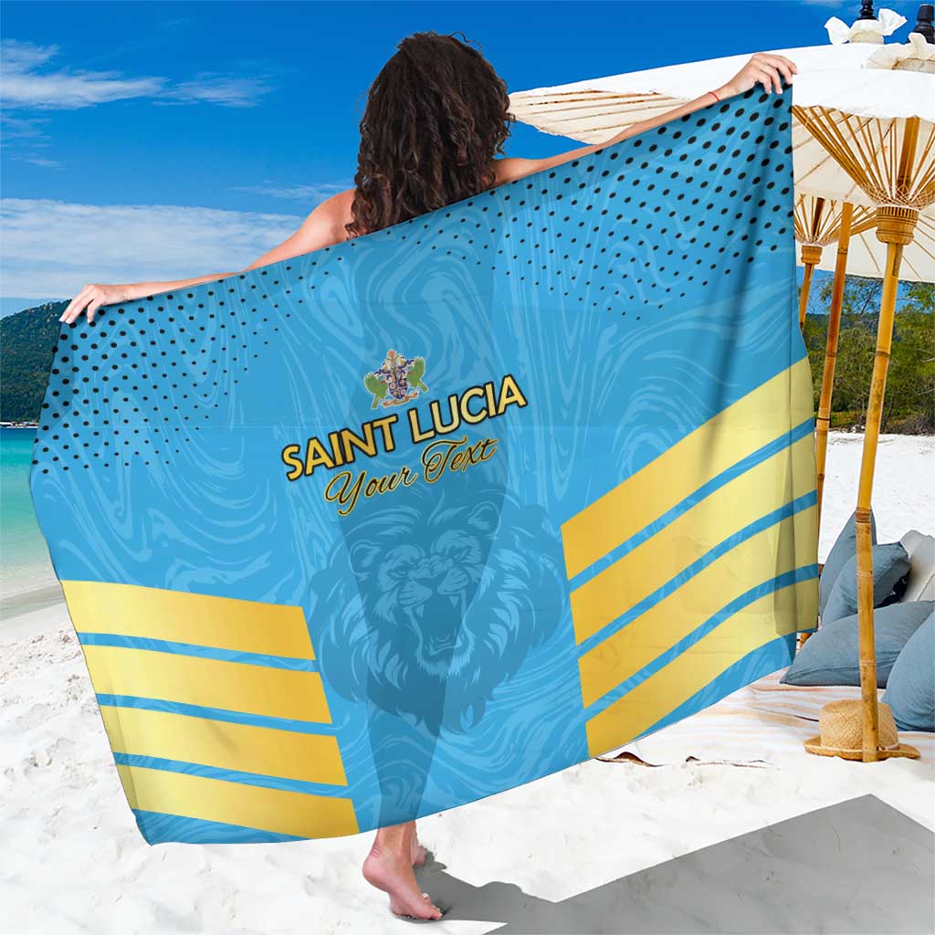 Custom Saint Lucia Cricket Sarong Go Beinspired