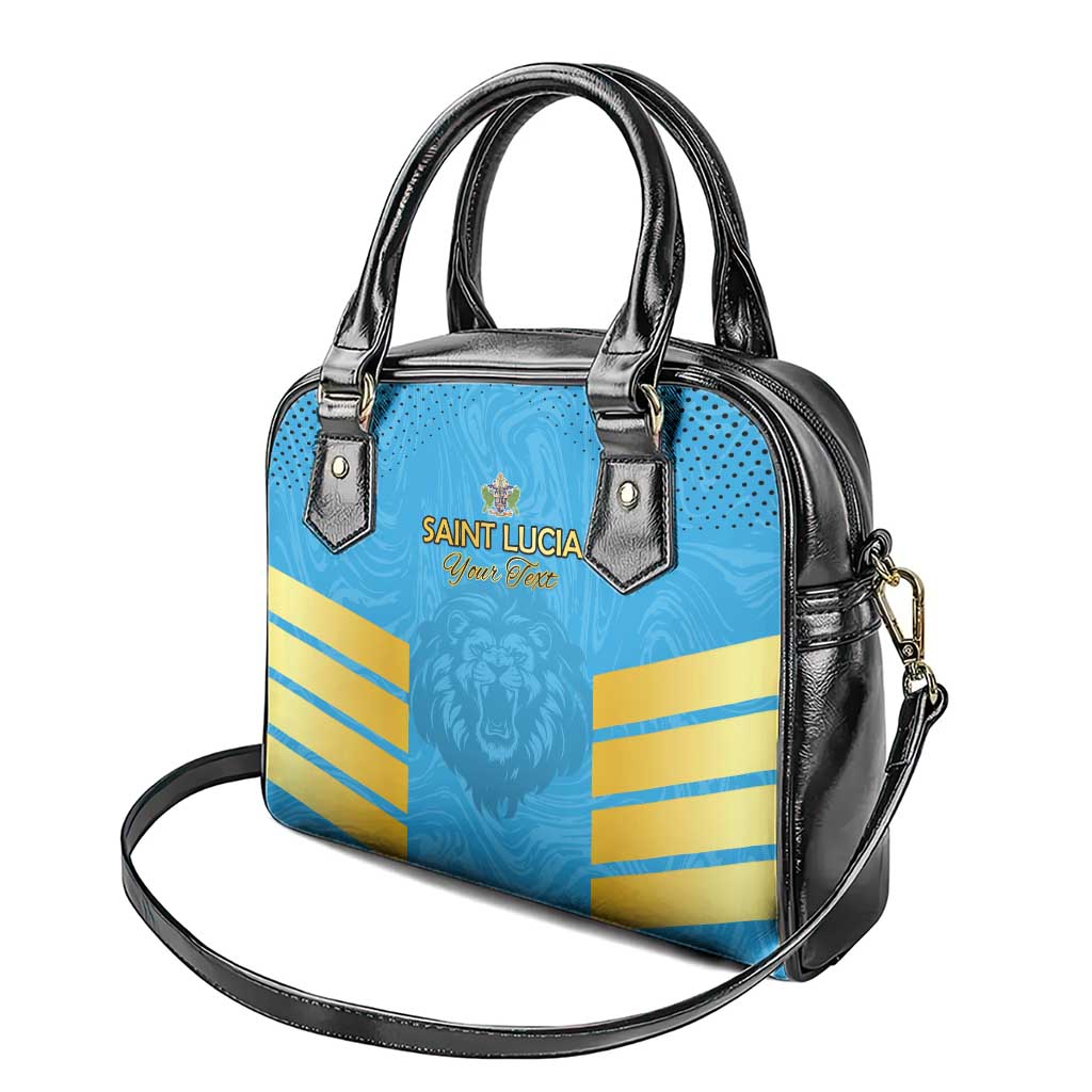 Custom Saint Lucia Cricket Shoulder Handbag Go Beinspired