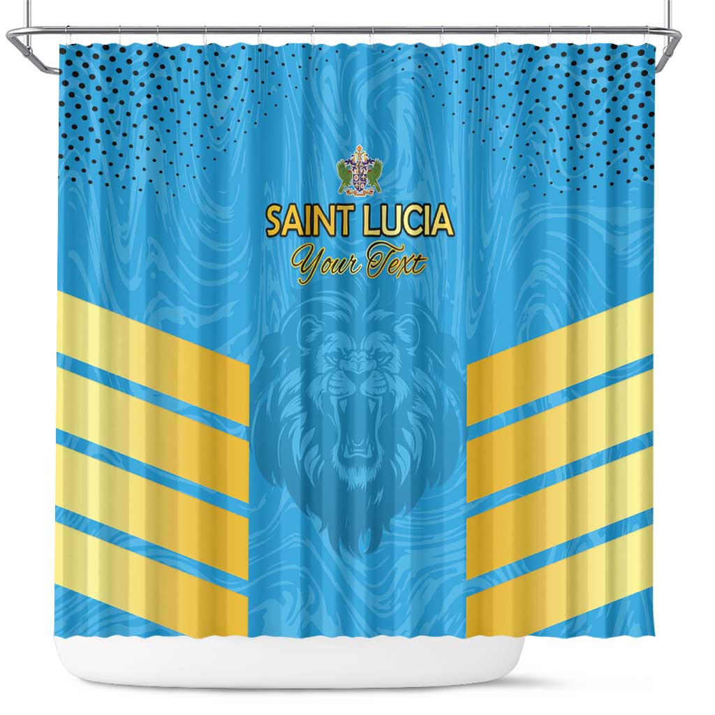 Custom Saint Lucia Cricket Shower Curtain Go Beinspired