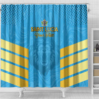 Custom Saint Lucia Cricket Shower Curtain Go Beinspired