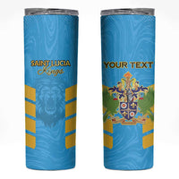 Custom Saint Lucia Cricket Skinny Tumbler Go Beinspired