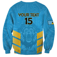 Custom Saint Lucia Cricket Sweatshirt Go Beinspired