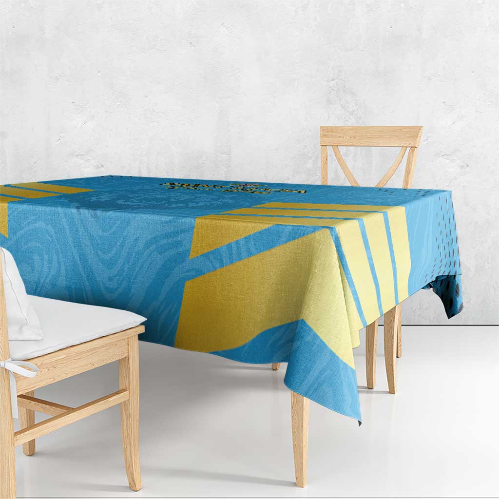 Custom Saint Lucia Cricket Tablecloth Go Beinspired