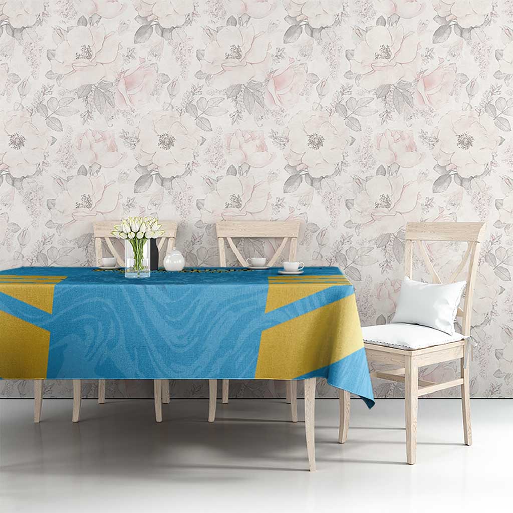 Custom Saint Lucia Cricket Tablecloth Go Beinspired