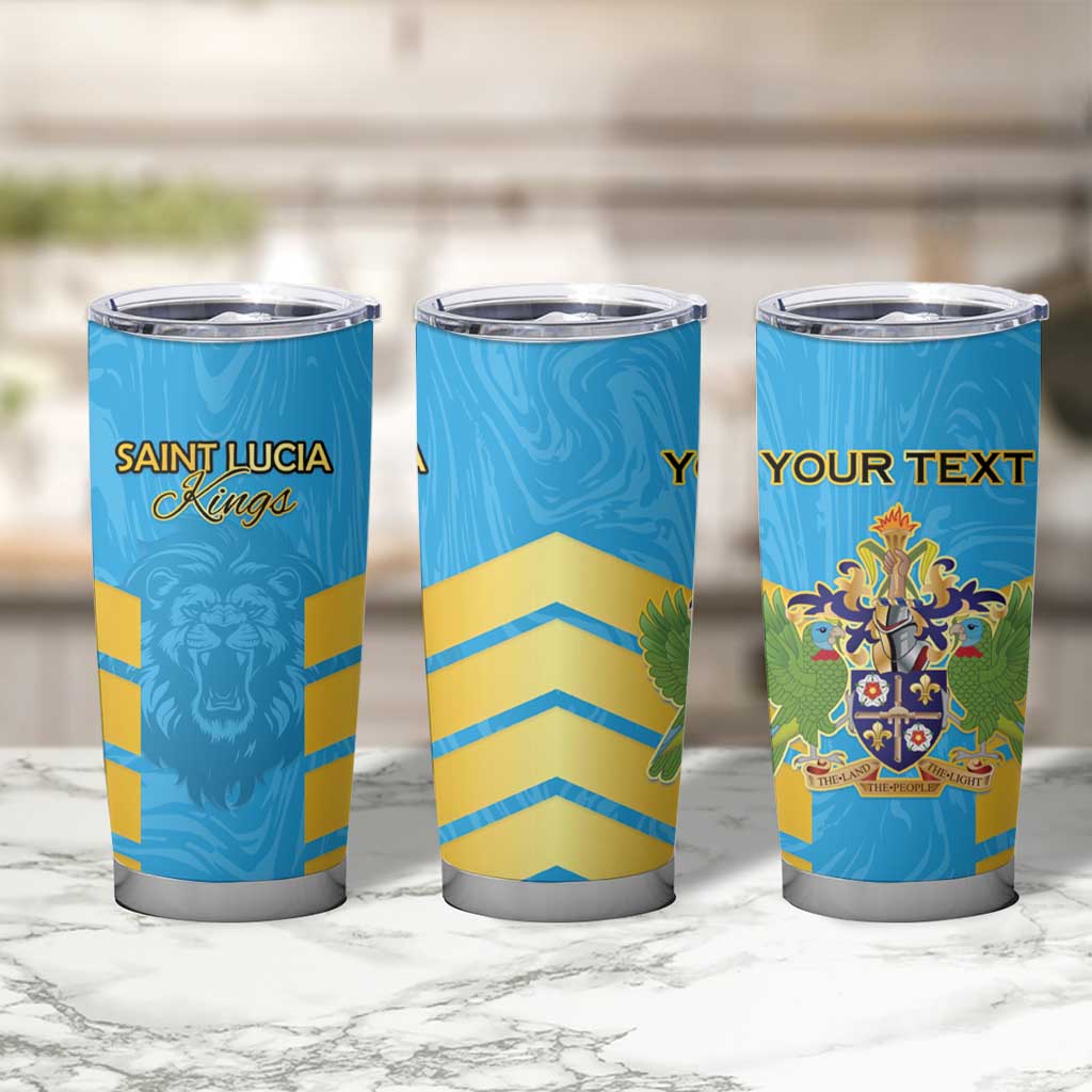 Custom Saint Lucia Cricket Tumbler Cup Go Beinspired