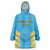 Custom Saint Lucia Cricket Wearable Blanket Hoodie Go Beinspired