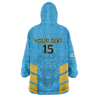 Custom Saint Lucia Cricket Wearable Blanket Hoodie Go Beinspired