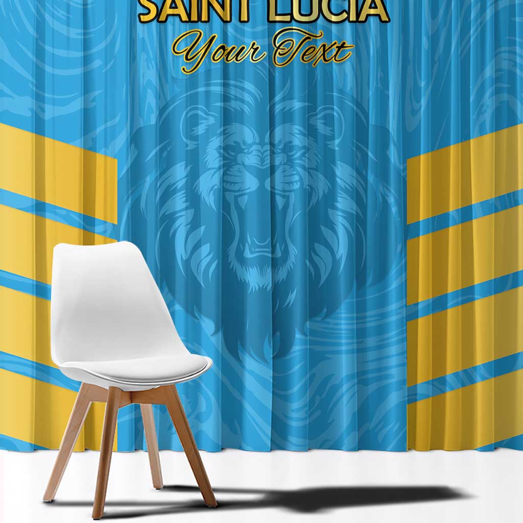 Custom Saint Lucia Cricket Window Curtain Go Beinspired