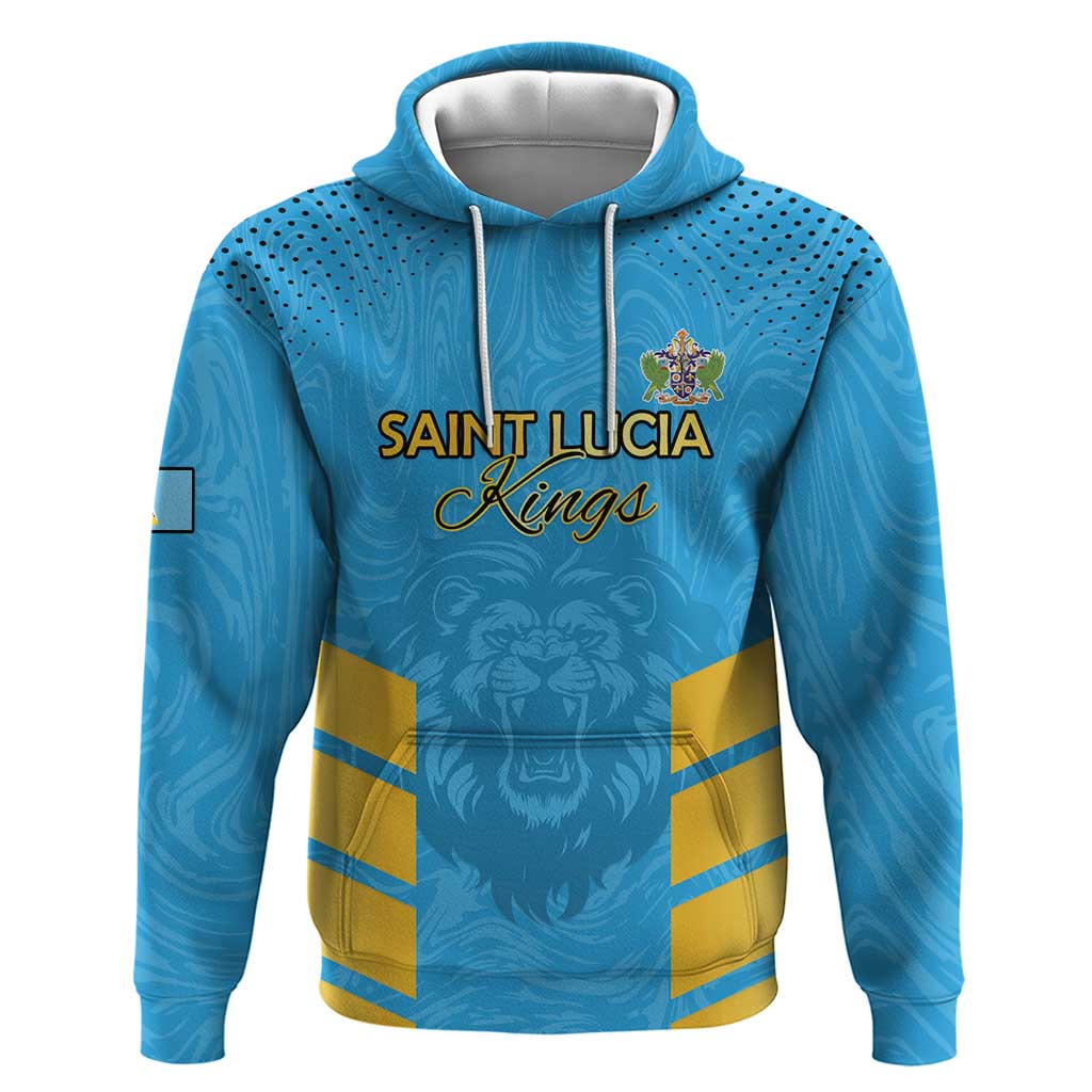 Custom Saint Lucia Cricket Zip Hoodie Go Beinspired