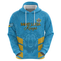 Custom Saint Lucia Cricket Zip Hoodie Go Beinspired