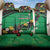 Custom St Kitts and Nevis Cricket Back Car Seat Cover Tropical Flowers Jersey